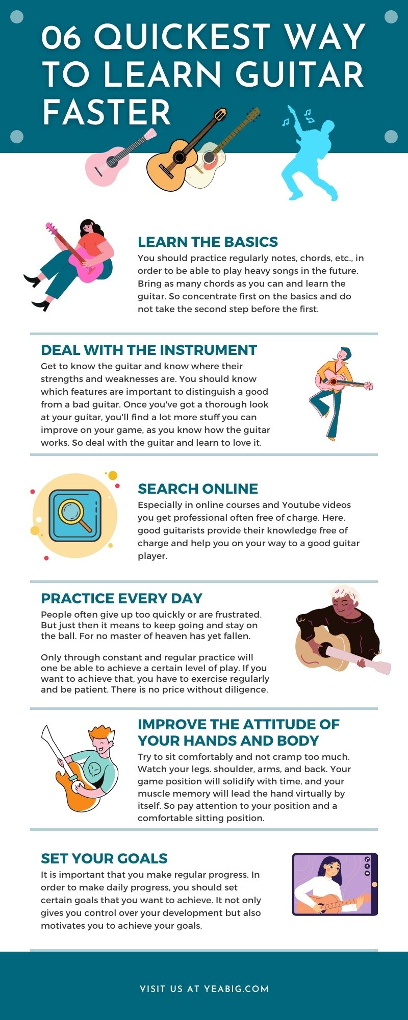 Top 06 Quickest Way to Learn to Play Guitar Faster (Infographic)