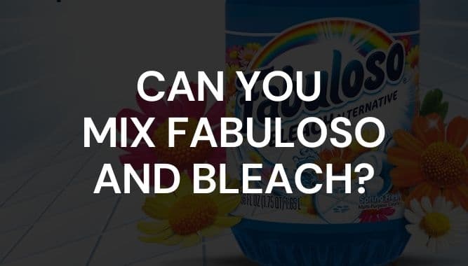 Can You Mix Fabuloso and Bleach?