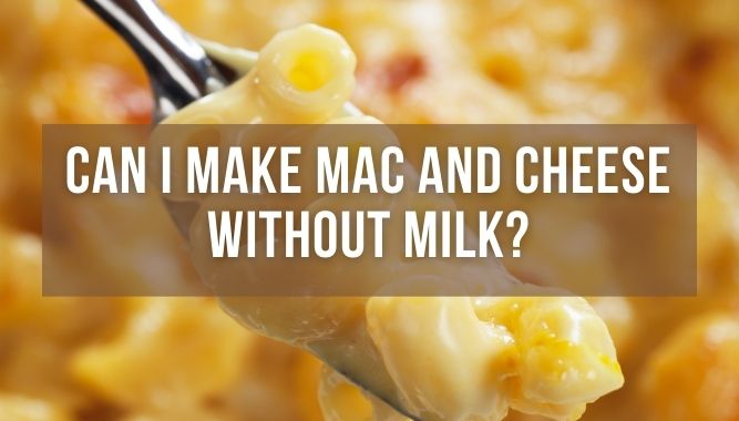 Can I Make Mac and Cheese Without Milk?