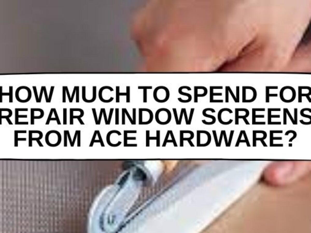 Does Ace Hardware Repair Window Screens In 2022? (Guide)